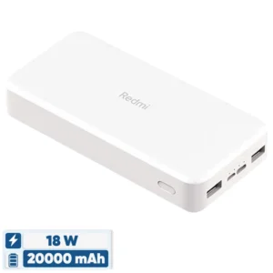 پاوربانک 18 وات شیائومی مدل Redmi ظرفیت 20000 میلی‌آمپرساعت